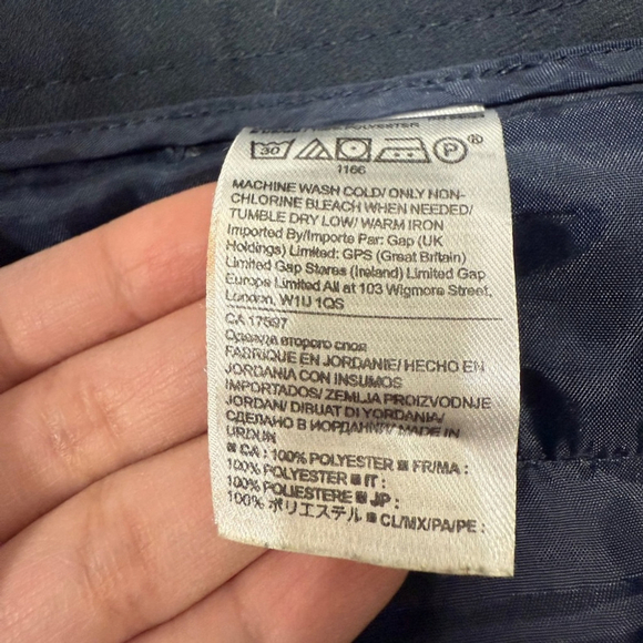 BANANA REPUBLIC Avery Navy Green Side Stripe Crepe Straight Ankle Pants 2 Petite - Picture 10 of 10